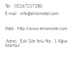 Ava El Rio Motel iletiim bilgileri